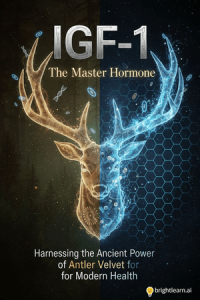 IGF-1 The Master Hormone: Harnessing the Ancient Power of Antler Velvet for Modern Health book cover