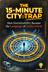 The 15-Minute City Trap: How Sustainability became the Language of Enslavement book cover