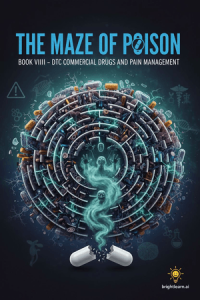 The Maze of Poison: Book VIIII - DTC Commercial Drugs and Pain Management book cover