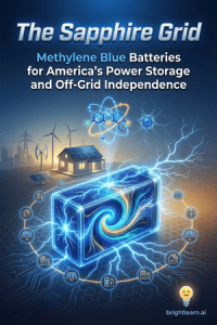 The Sapphire Grid: Methylene Blue Batteries for America's Power Storage and Off-Grid Independence book cover